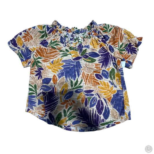 Top Short Sleeve By Democracy In Multi-colored, Size: M