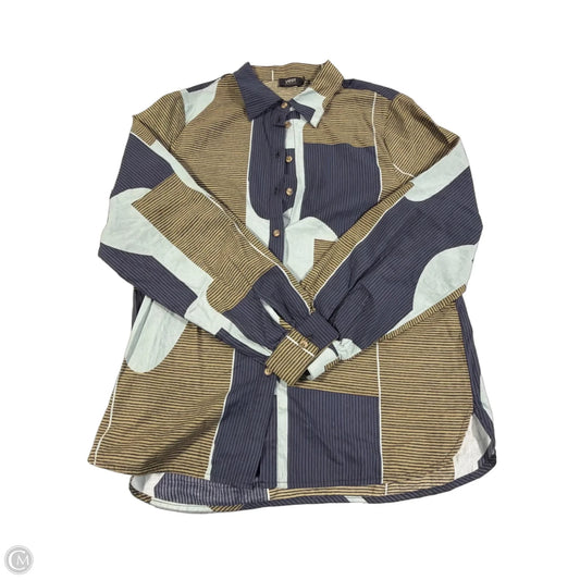 Top Long Sleeve By Yest In Blue & Green, Size: S