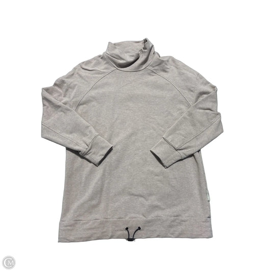 Athletic Top Long Sleeve Collar By Varley In Tan, Size: Xs
