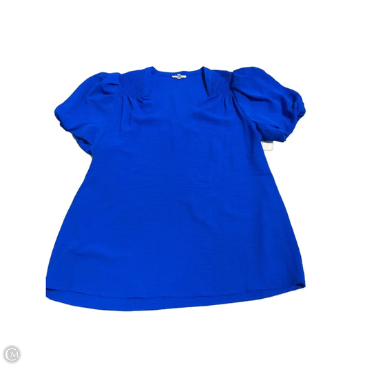 Top Short Sleeve By Jodifl In Blue, Size: S