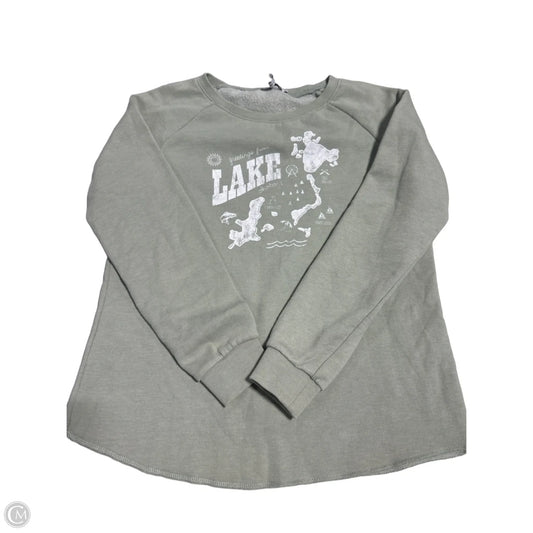Top Long Sleeve By Cmc In Green, Size: S