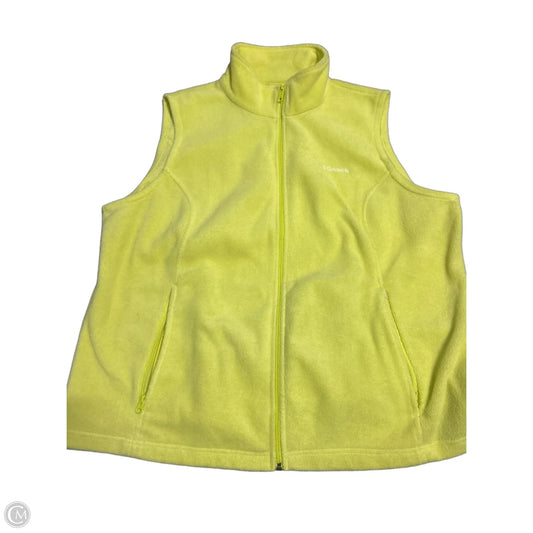 Vest Fleece By Columbia In Yellow, Size: 3x