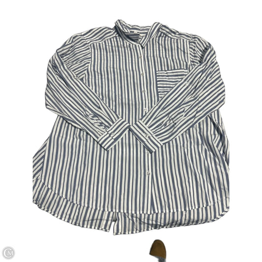 Top Long Sleeve By Jane And Delancey In Striped Pattern, Size: 1x