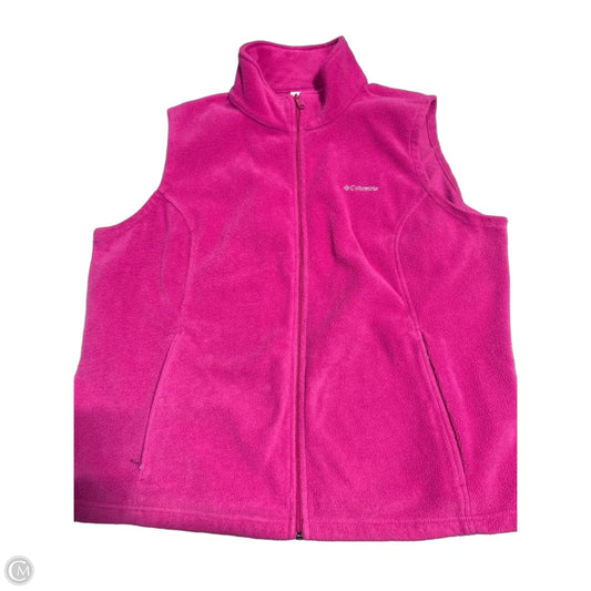 Vest Fleece By Columbia In Pink, Size: 2x