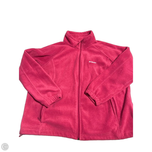 Jacket Fleece By Columbia In Pink, Size: 3x
