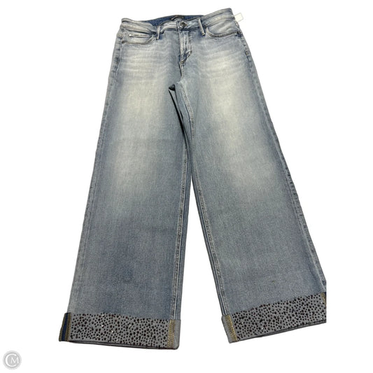 Jeans Wide Leg By Simply Vera In Blue Denim, Size: 8