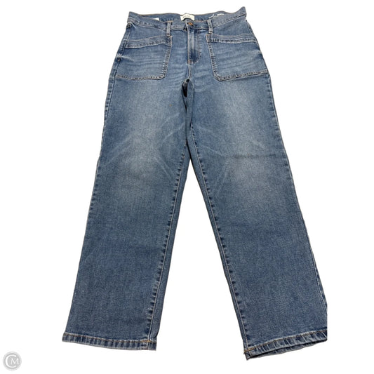 Jeans Straight By Nicole By Nicole Miller In Blue Denim, Size: 8