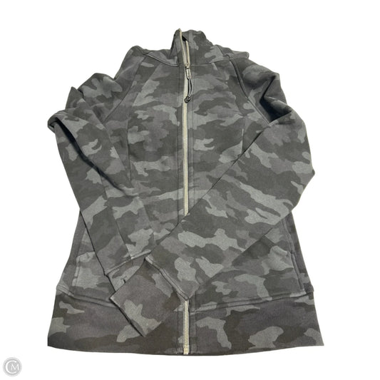 Athletic Jacket By Lululemon In Camouflage Print, Size: 8
