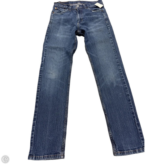 Jeans Straight By Levis In Blue Denim, Size: 10