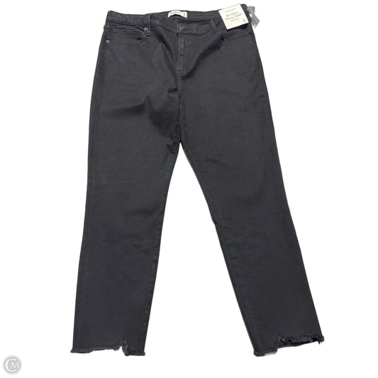 Jeans Skinny By Abercrombie And Fitch In Black, Size: 18