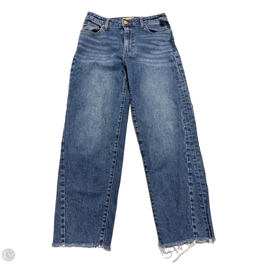 Jeans Straight By Kut In Blue Denim, Size: 4