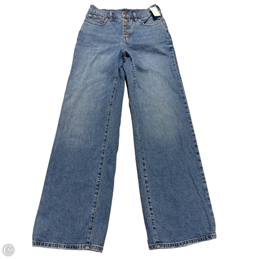 Jeans Wide Leg By J. Crew In Blue Denim, Size: 2