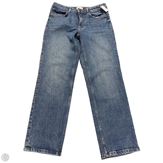 Jeans Straight By H&m In Blue Denim, Size: 8