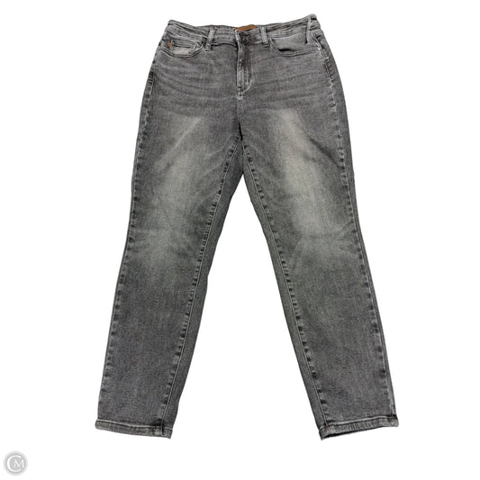 Jeans Straight By Judy Blue In Black, Size: 12