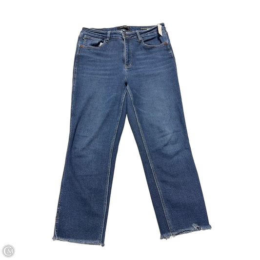 Jeans Straight By Judy Blue In Blue Denim, Size: 12