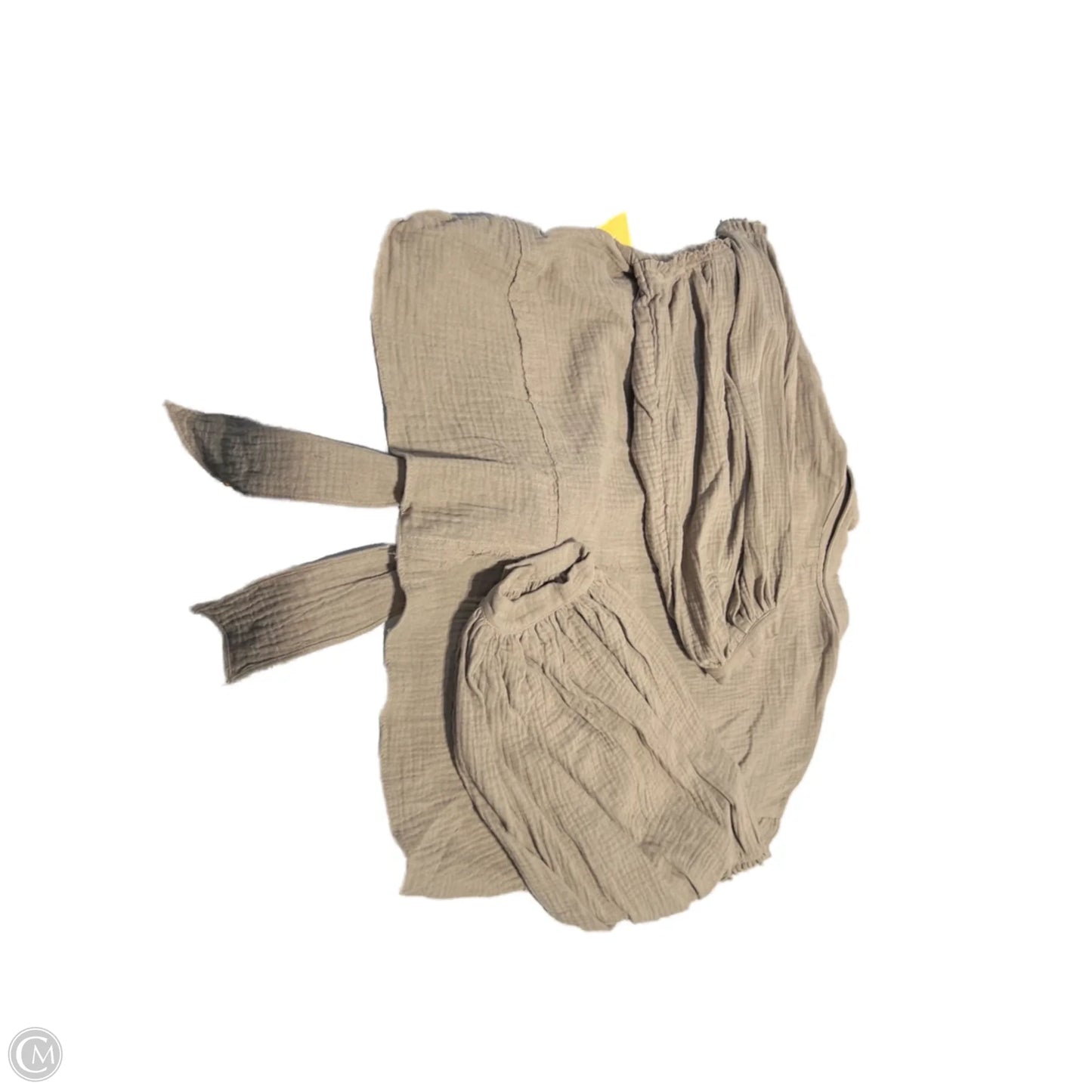 Top Long Sleeve By Peach Love Cream California In Brown, Size: S