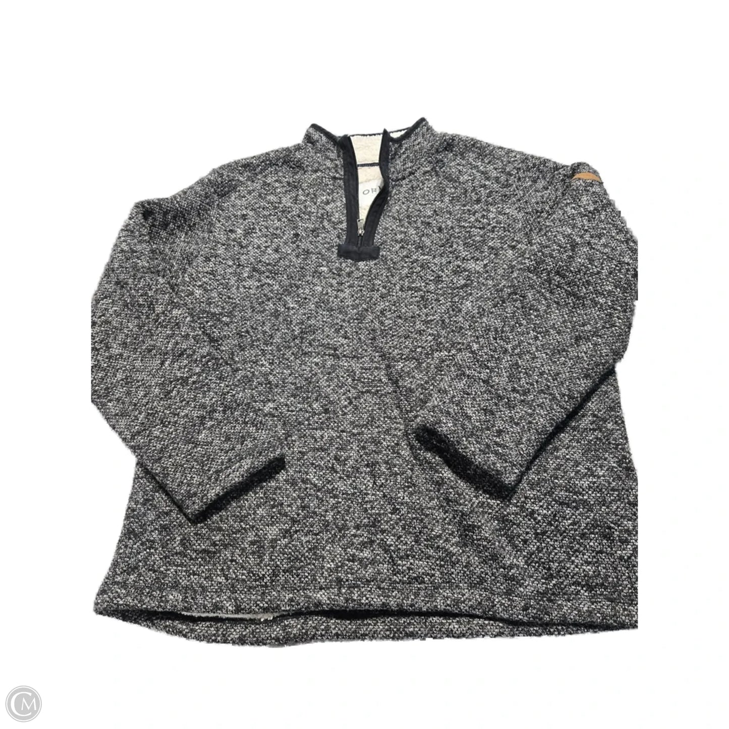 Coat Faux Fur & Sherpa By Orvis In Grey, Size: Xl