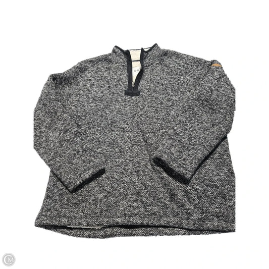 Coat Faux Fur & Sherpa By Orvis In Grey, Size: Xl