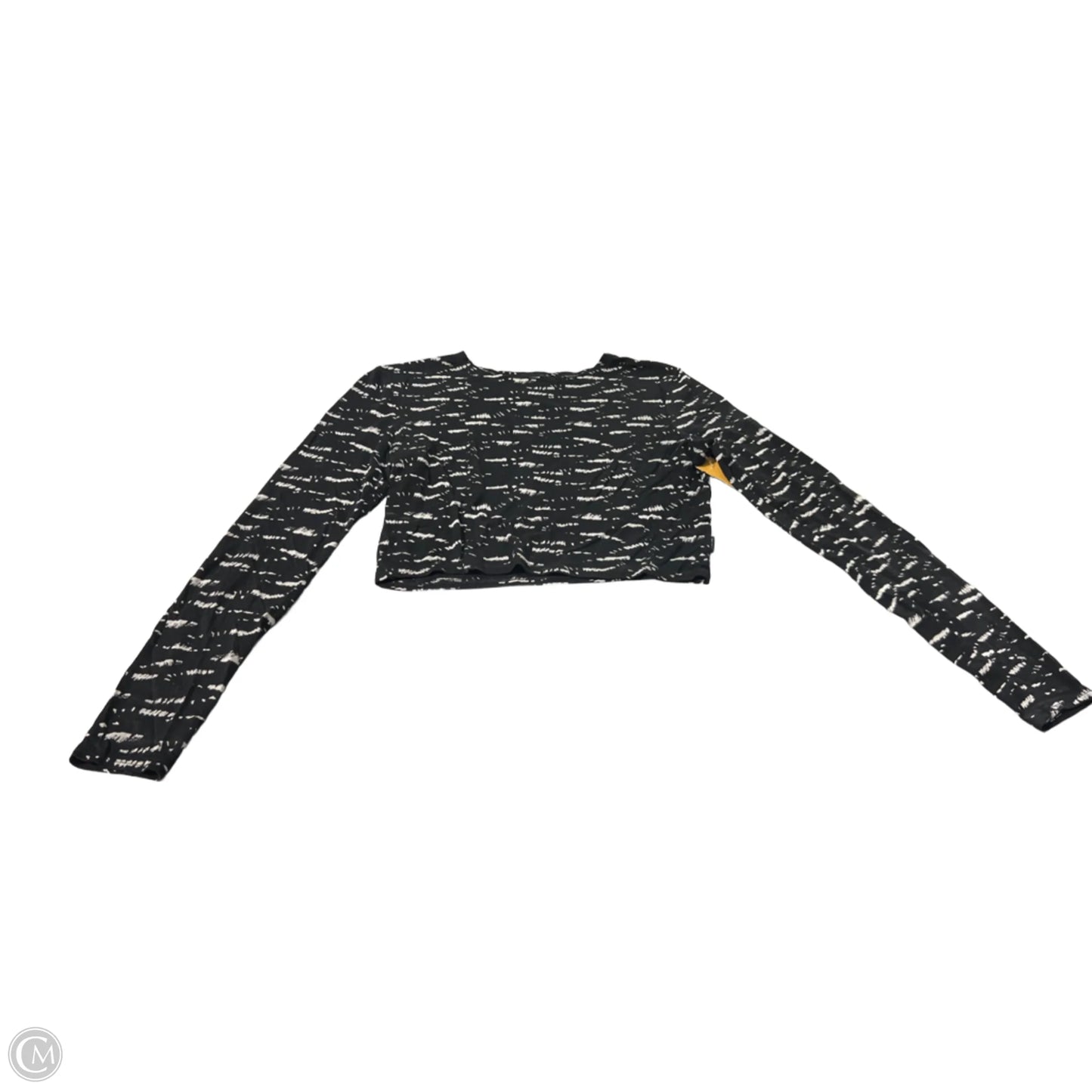 Top Long Sleeve By Cme In Black, Size: S