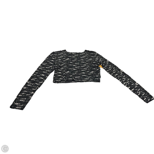 Top Long Sleeve By Cme In Black, Size: S