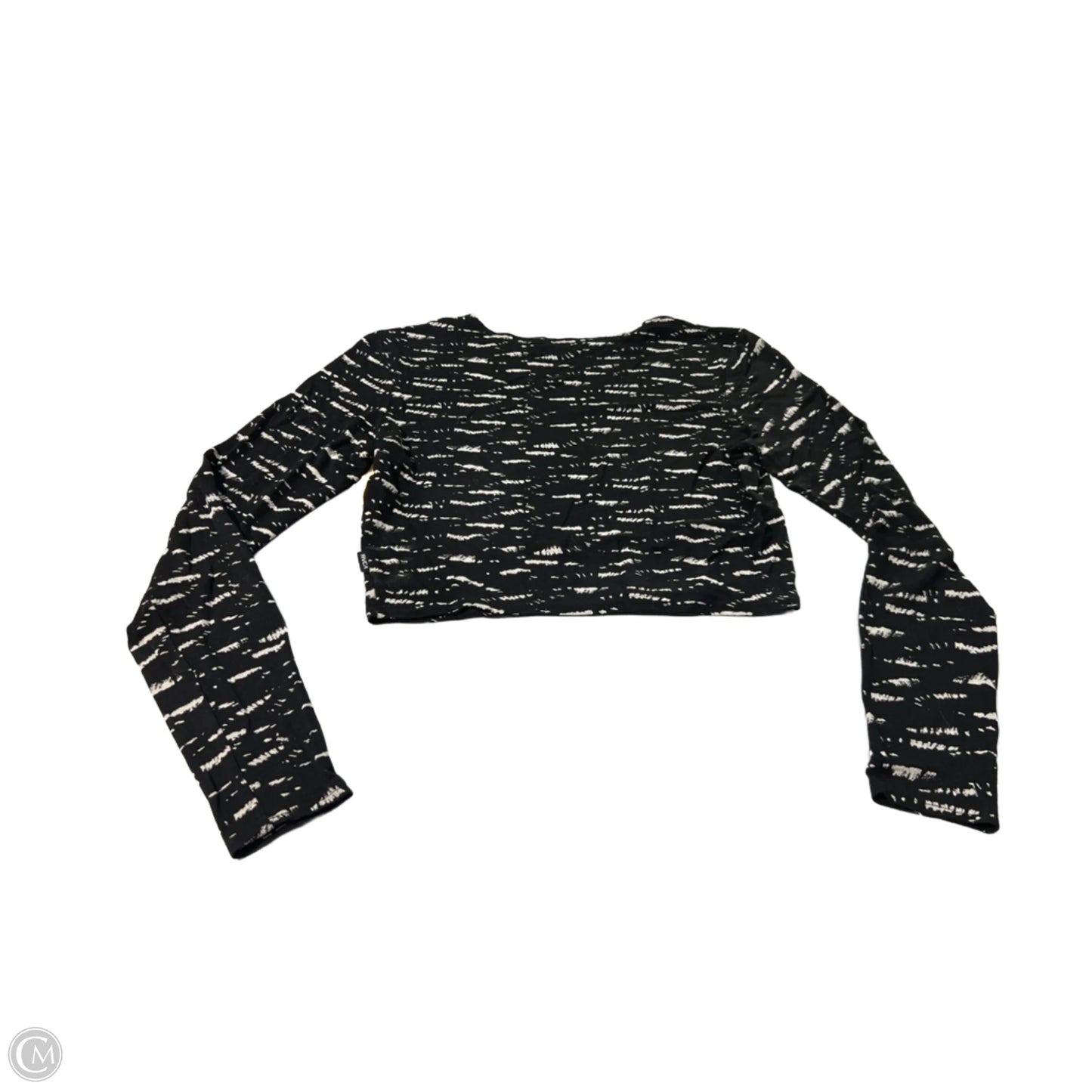 Top Long Sleeve By Cme In Black, Size: S