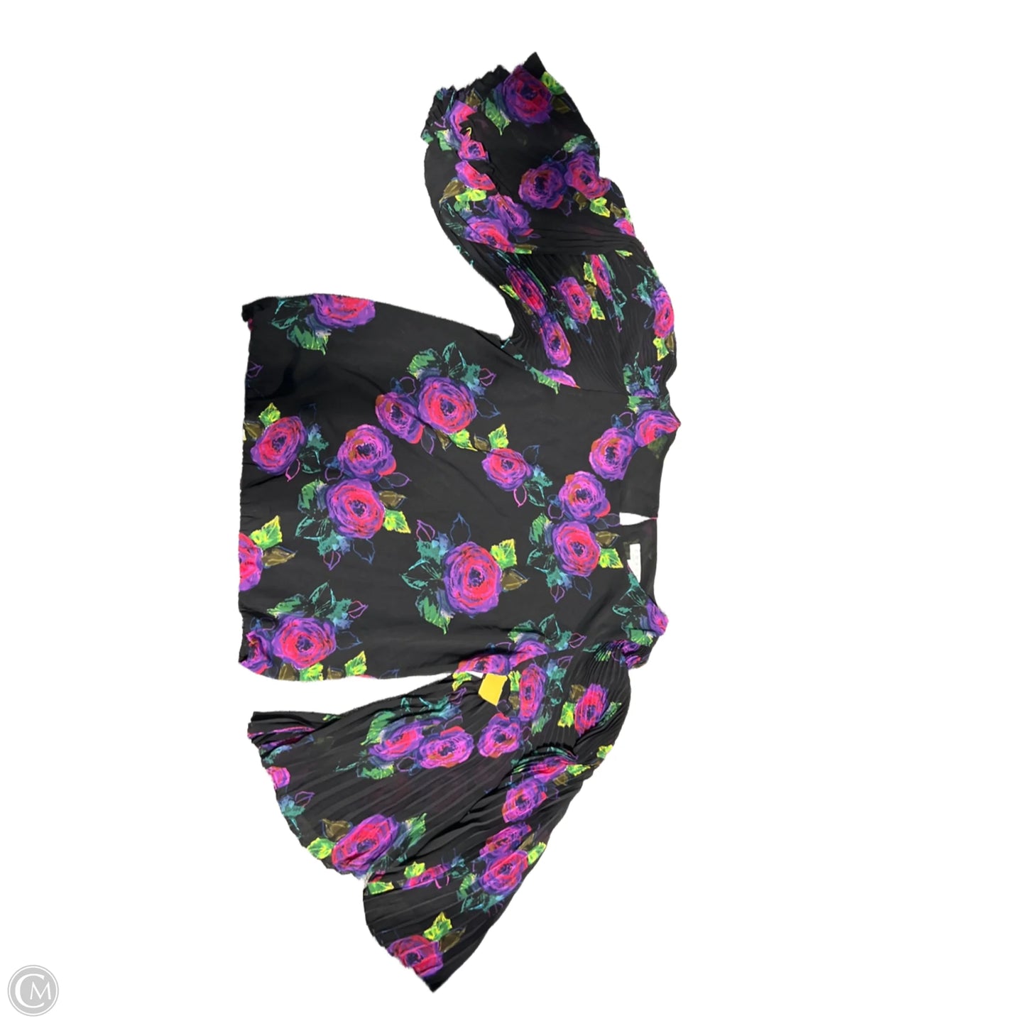 Blouse Long Sleeve By Cmb In Floral Print, Size: L