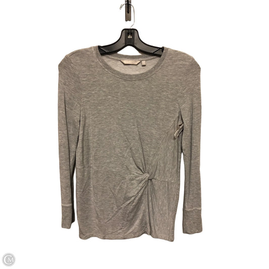 Top Long Sleeve Basic By Athleta In Grey, Size: S
