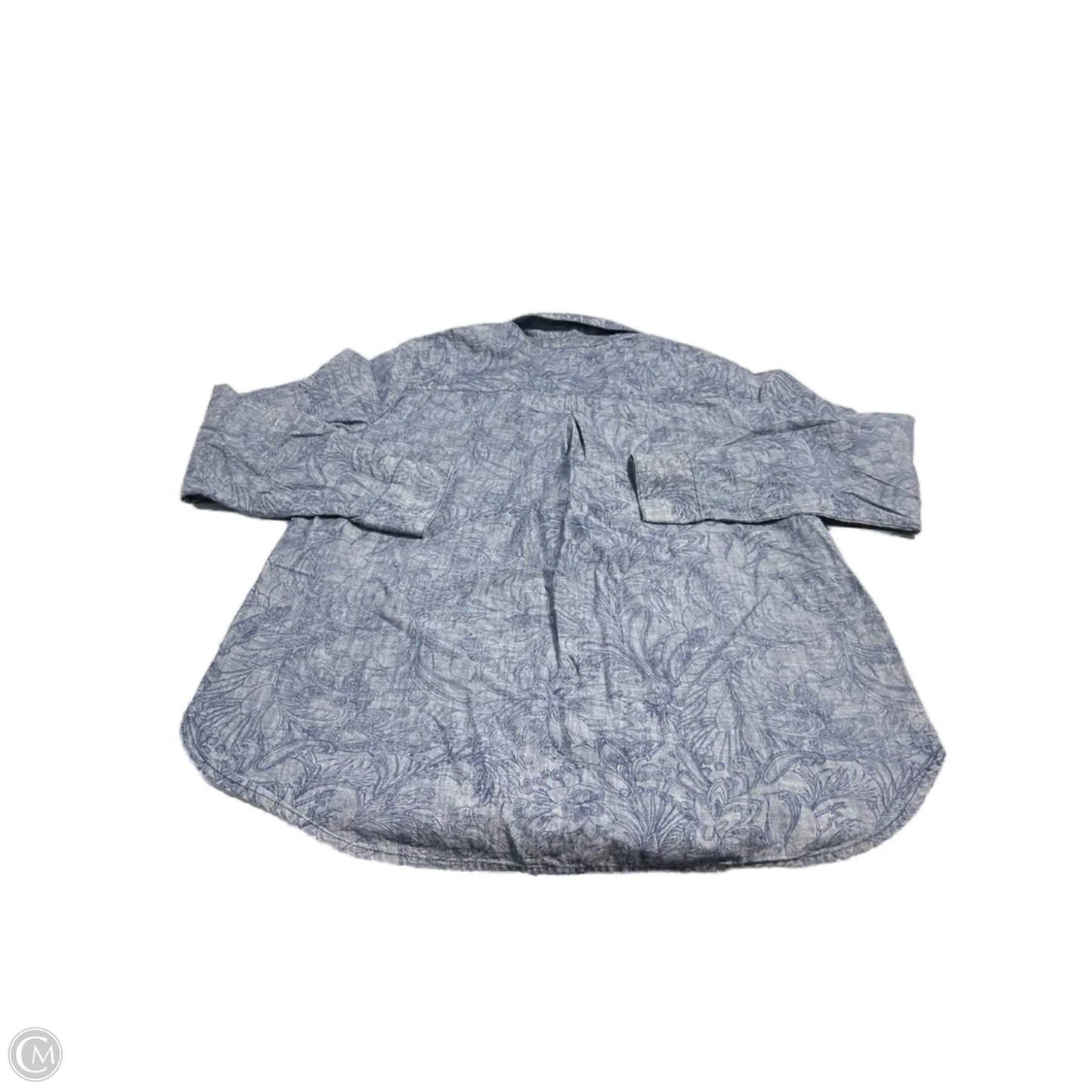 Top Long Sleeve By Liz Claiborne In Floral Print, Size: L
