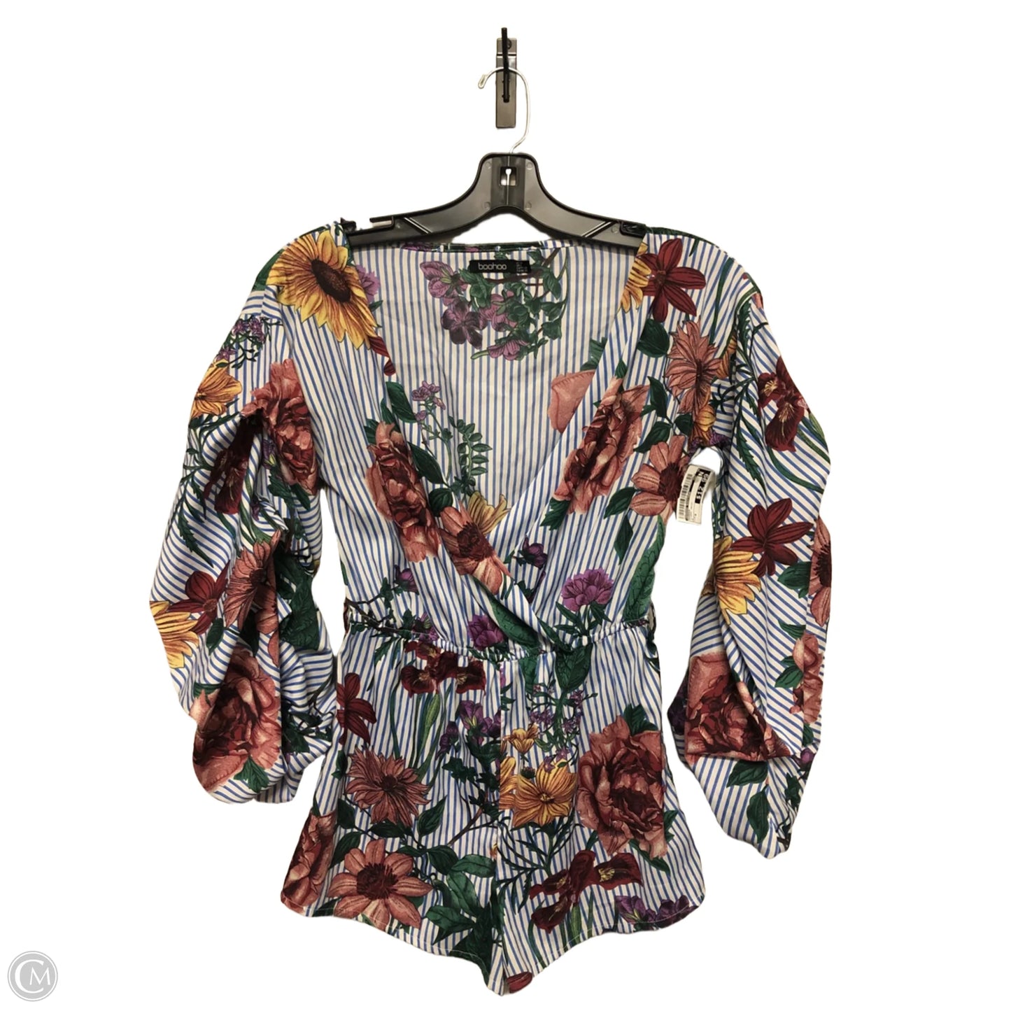 Romper By Boohoo Boutique In Floral Print, Size: 6