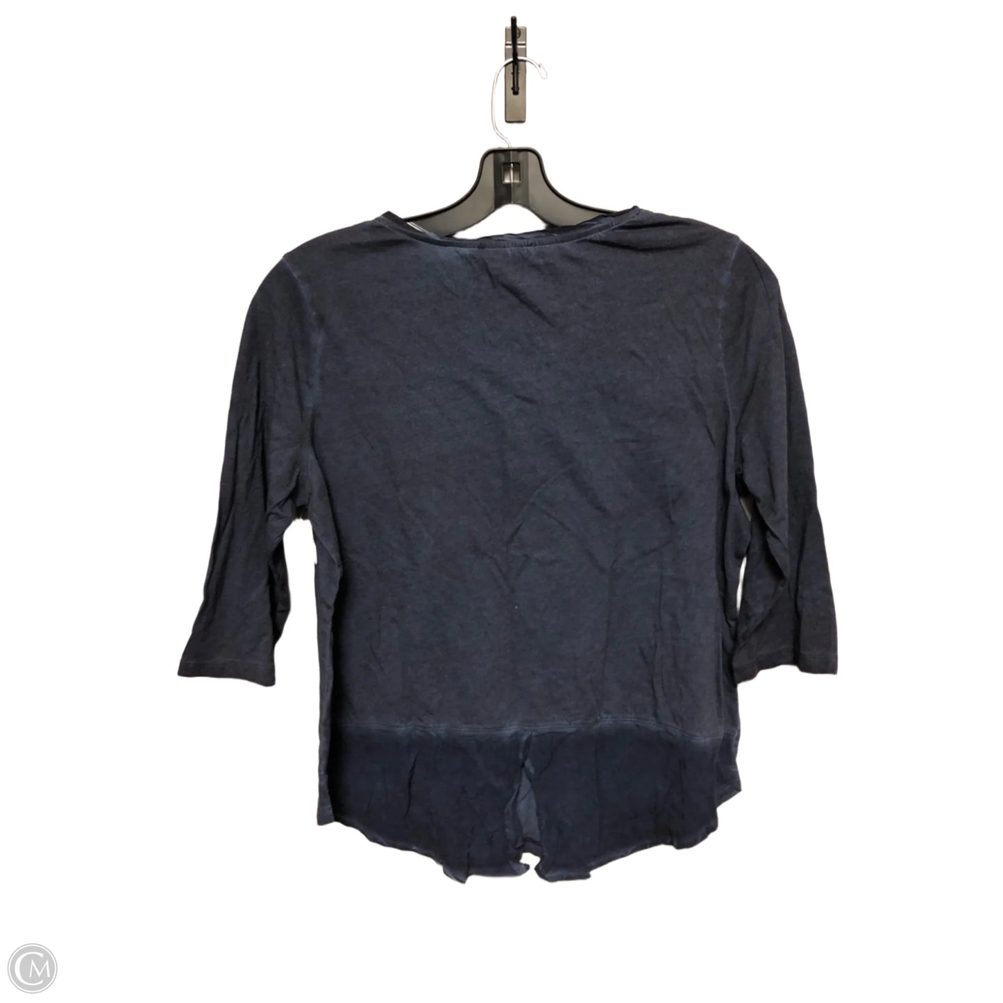 Top Long Sleeve Basic By Tribal In Blue, Size: L
