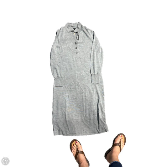 Dress Casual Maxi By J. Crew In Grey, Size: M