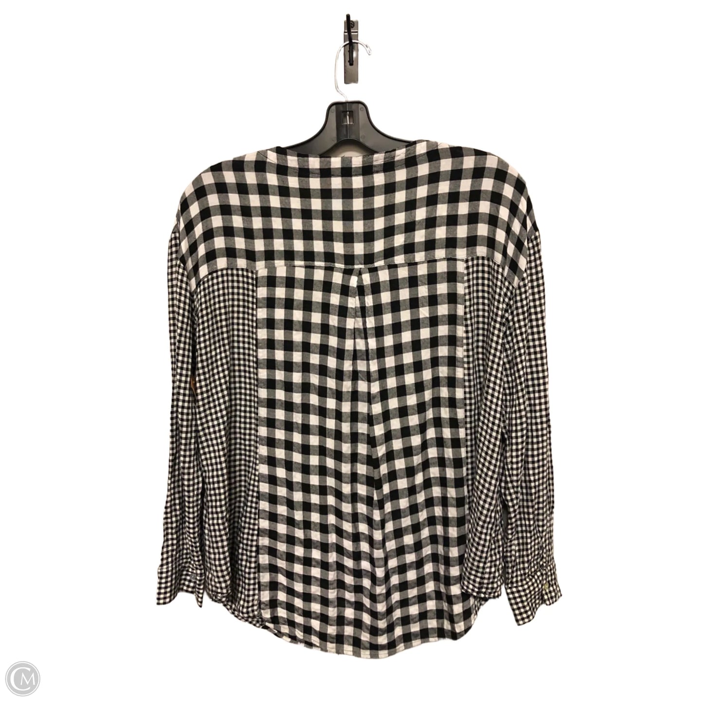 Top Long Sleeve By Jane And Delancey In Plaid Pattern, Size: L