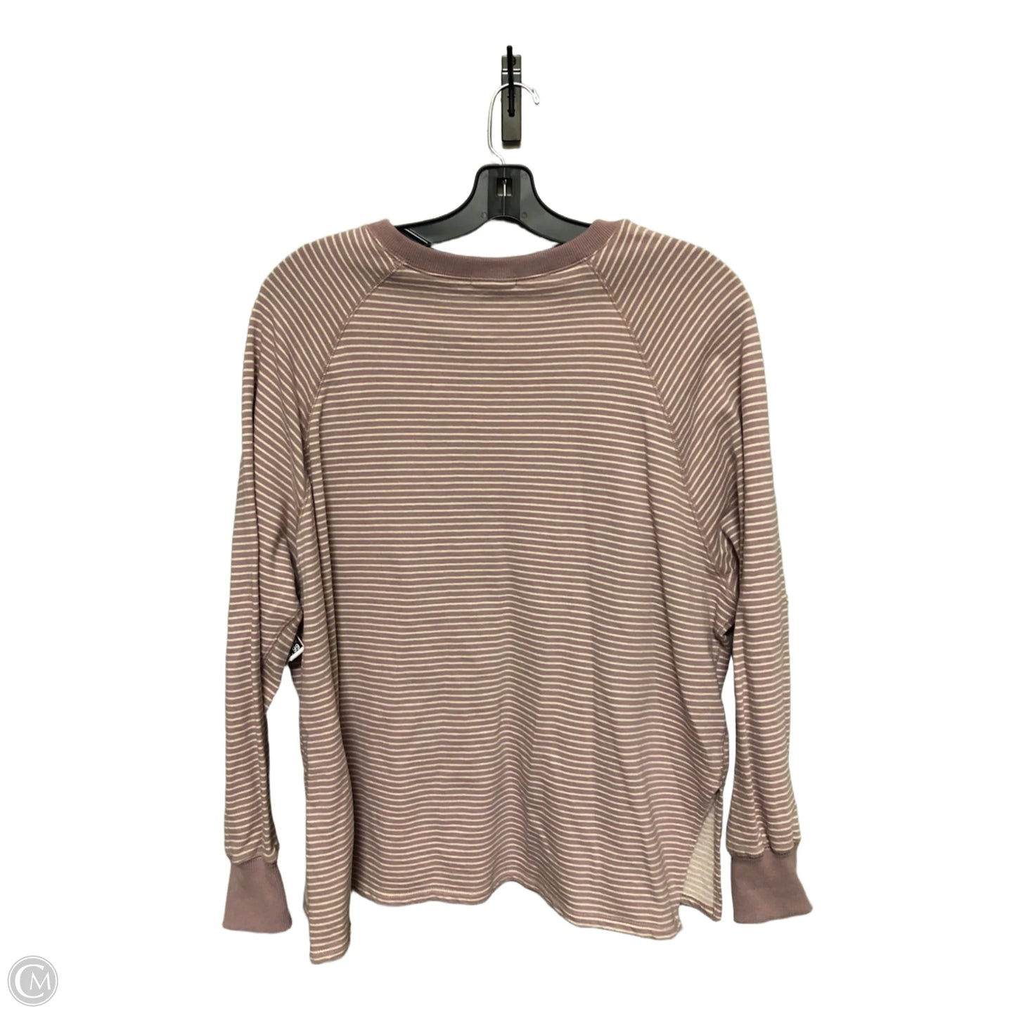 Top Long Sleeve By Easel In Striped Pattern, Size: M