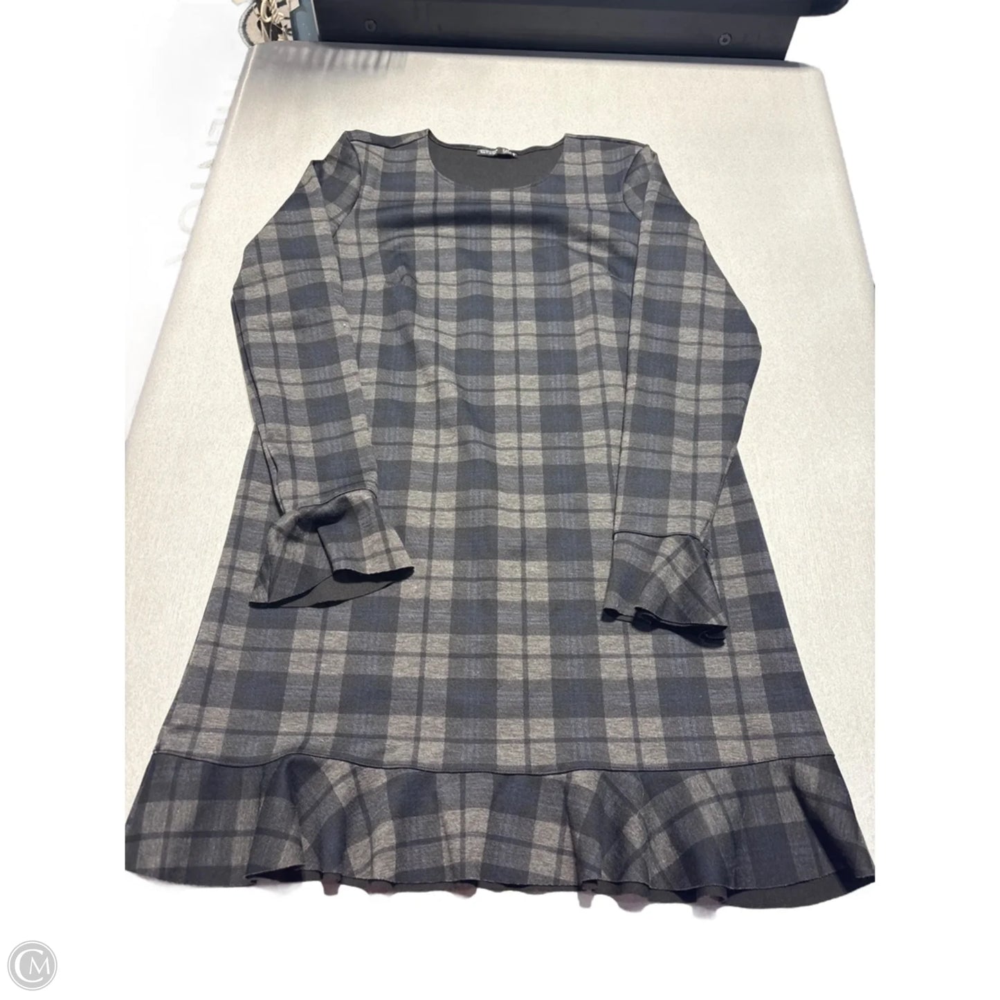 Dress Casual Short By Zara In Plaid Pattern, Size: S