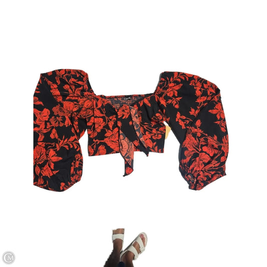 Top Long Sleeve By Shein In Red, Size: M