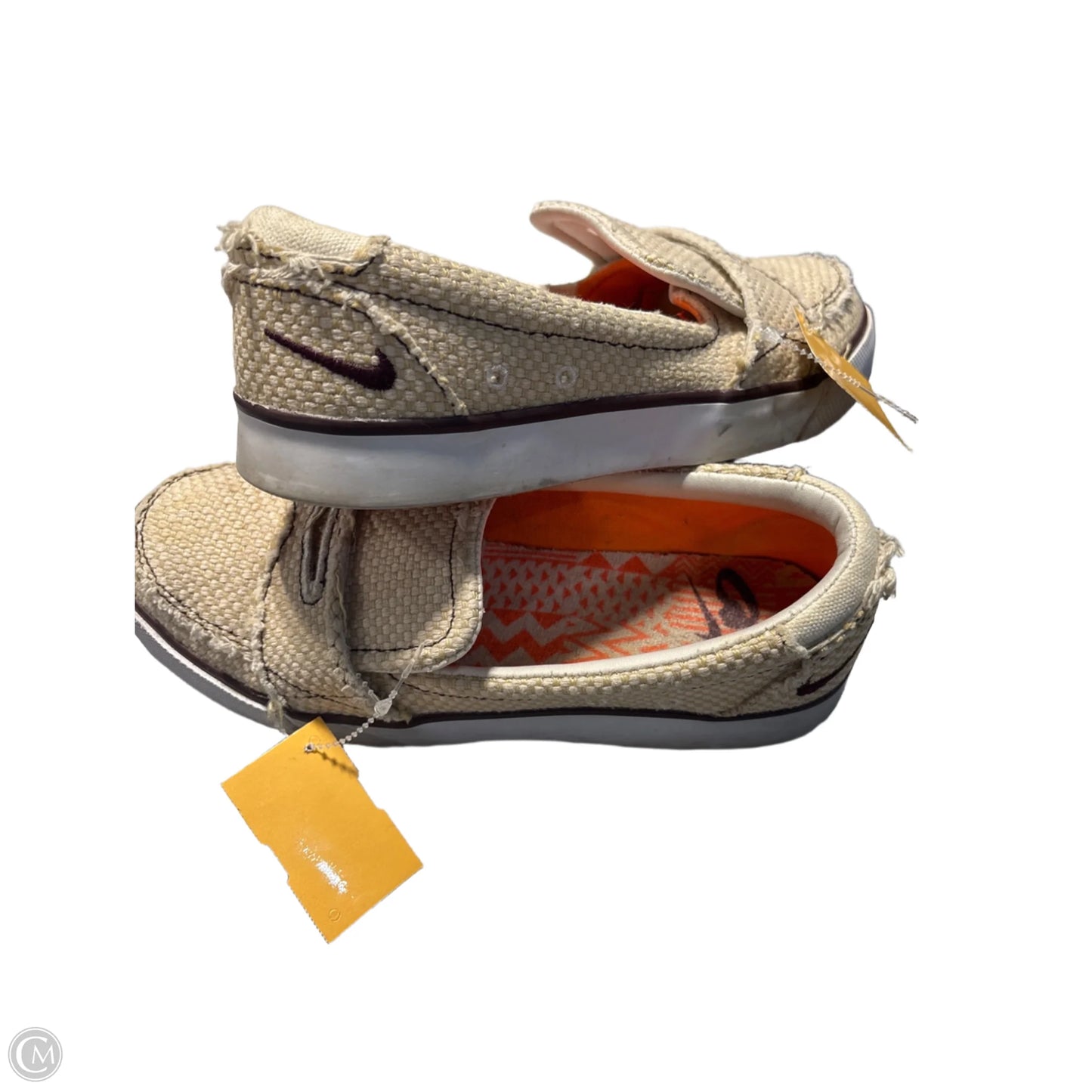Shoes Flats By Nike In Cream, Size: 7