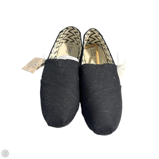 Shoes Flats By Toms In Black, Size: 12