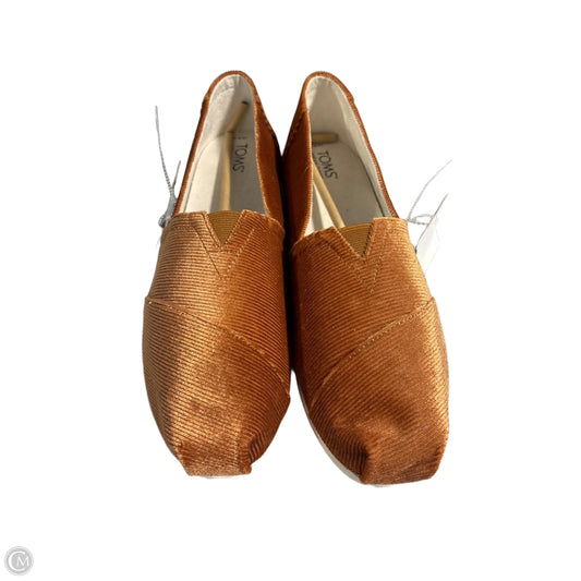 Shoes Flats By Toms In Orange, Size: 12