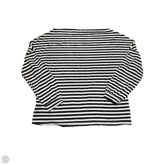 Top 3/4 Sleeve By Shein In Striped Pattern, Size: 1x