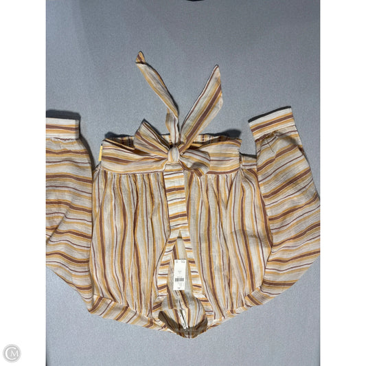 Top Short Sleeve By Anthropologie In Yellow, Size: Xxs