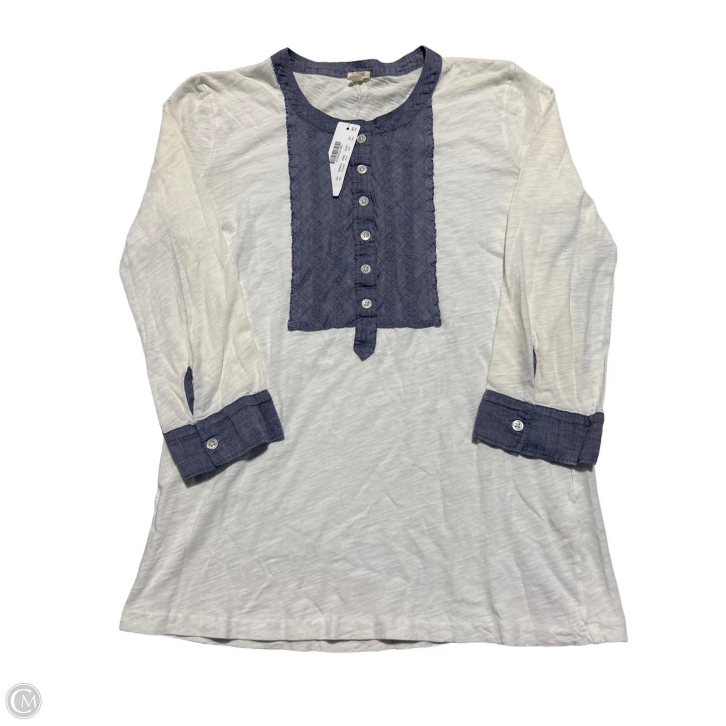 Top Short Sleeve By J. Crew In White, Size: Xs