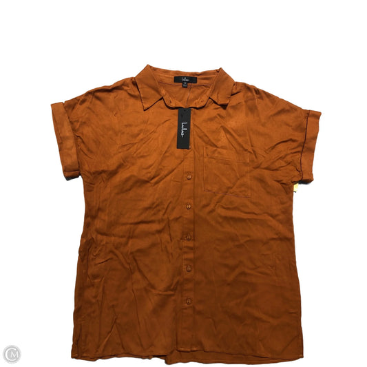 Blouse Short Sleeve By Lulus In Orange, Size: Xs