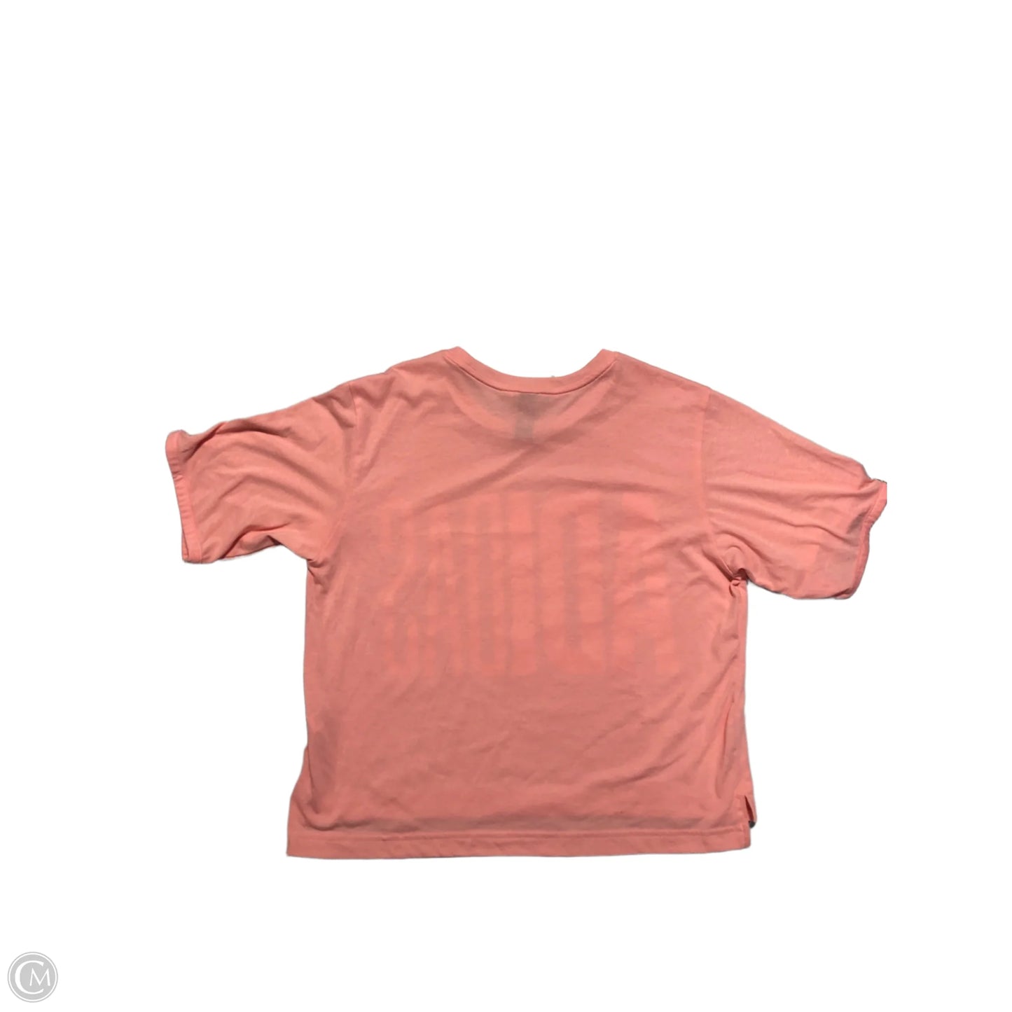 Athletic Top Short Sleeve By Adidas In Pink, Size: S