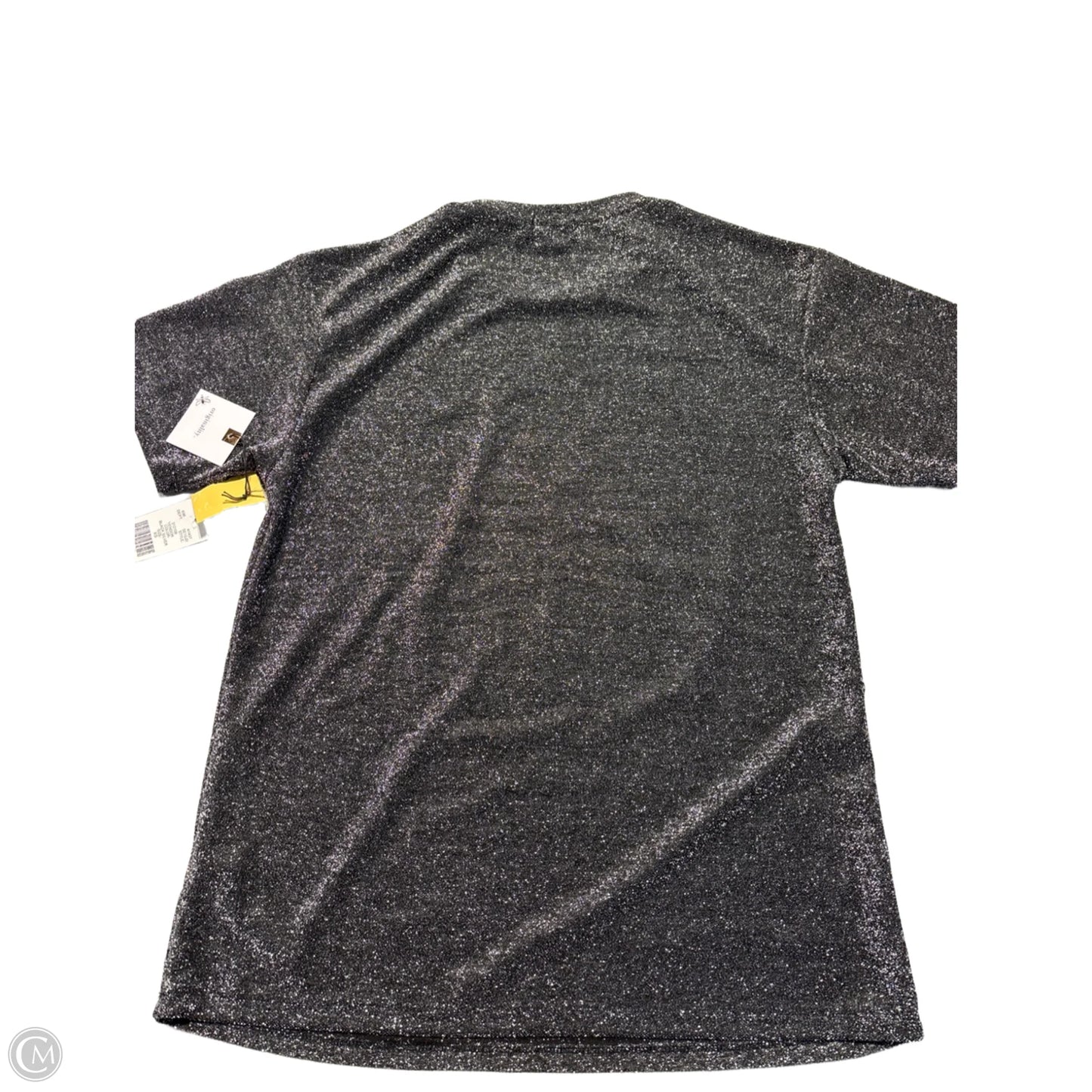 Top Short Sleeve By Cmb In Silver, Size: Xs