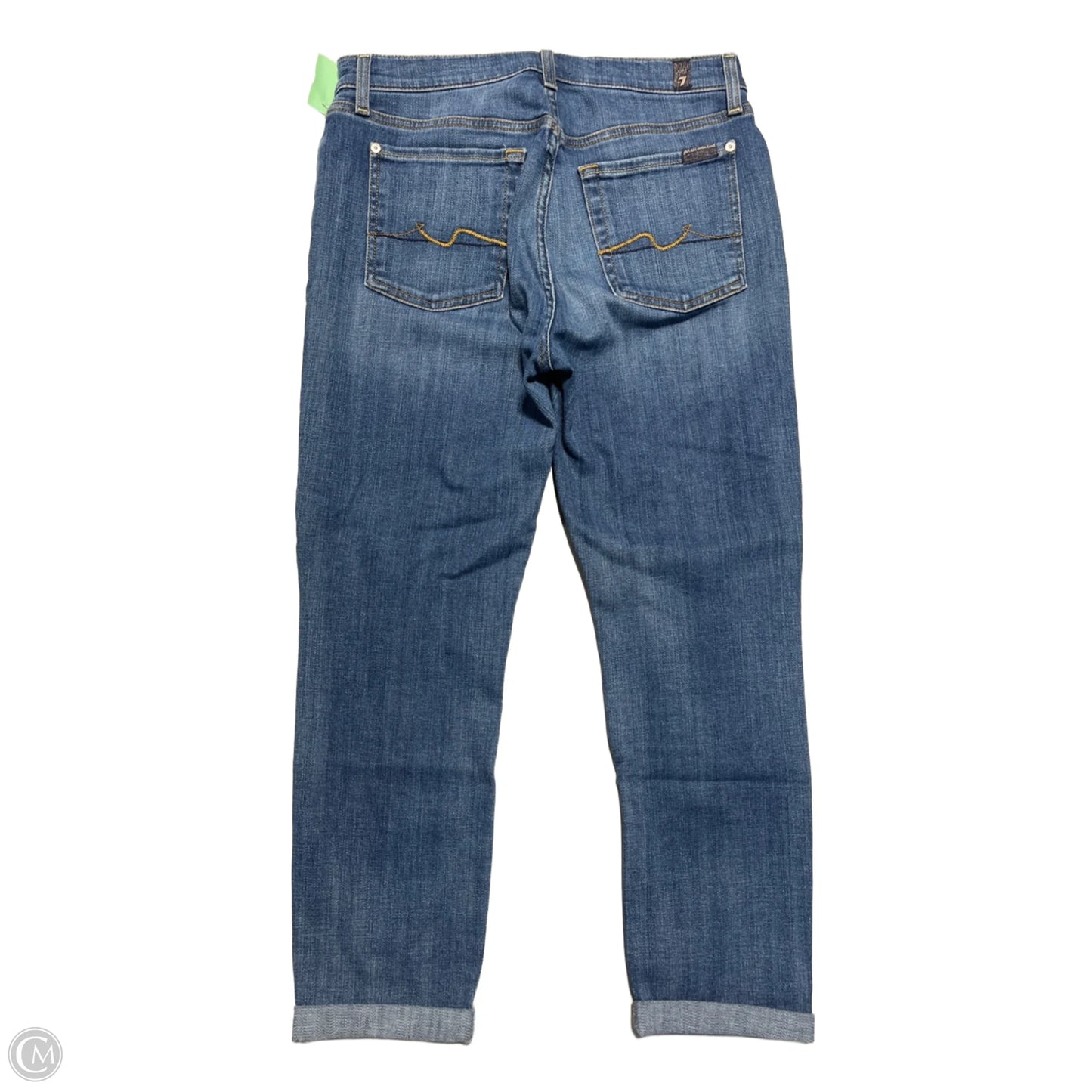Jeans Straight By 7 For All Mankind In Blue Denim, Size: 4