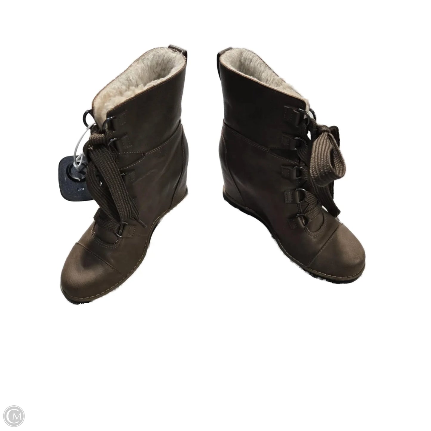 Boots Mid-calf Flats By Universal Thread In Brown, Size: 7