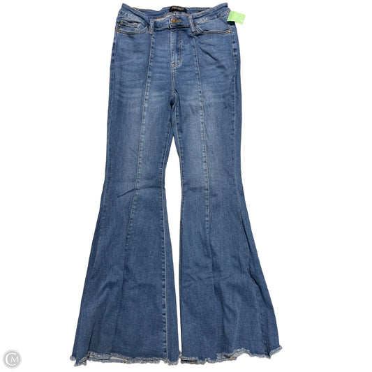 Jeans Flared By Judy Blue In Blue Denim, Size: 12