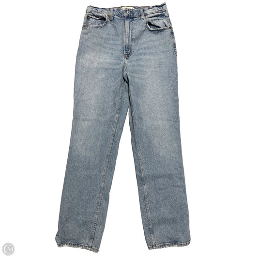 Jeans Boot Cut By Abercrombie And Fitch In Blue Denim, Size: 10