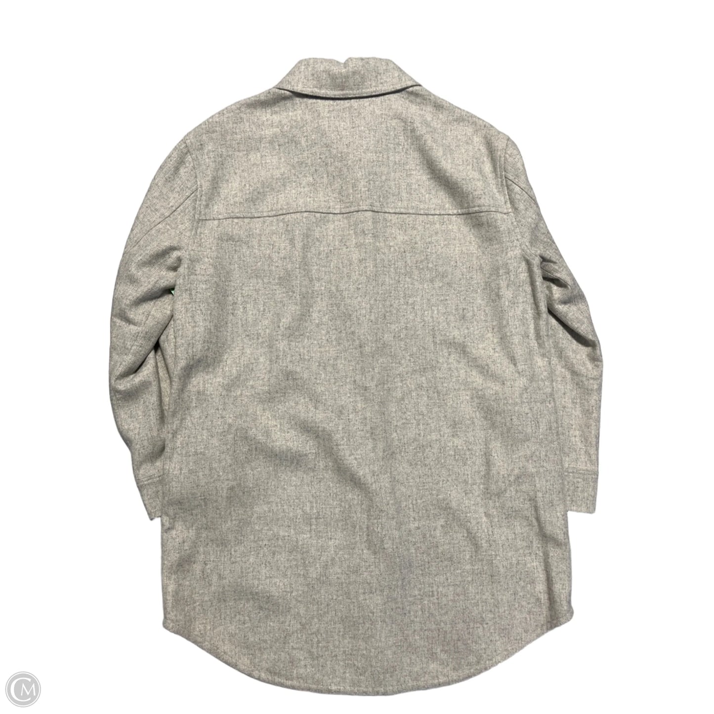 Coat Faux Fur & Sherpa By Cma In Grey, Size: M