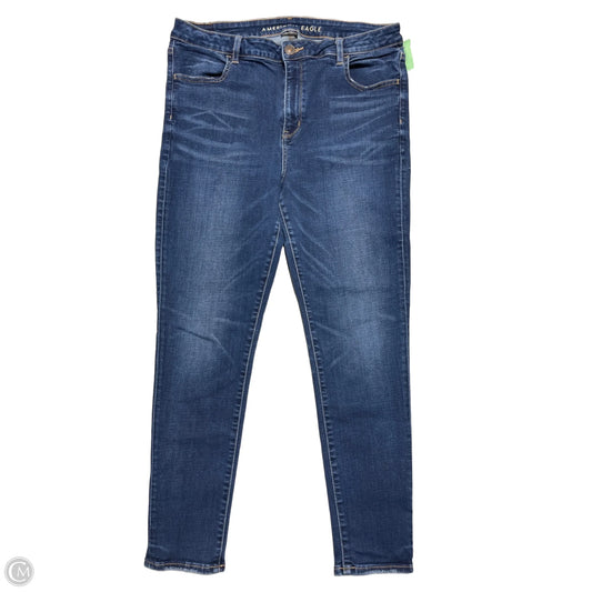 Jeans Boot Cut By American Eagle In Blue Denim, Size: 16